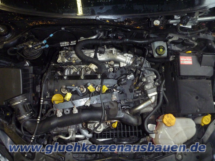 Abgerissene Glhkerze ausbauen aus
                          Opel Corsa mit 1.7 16V Motor