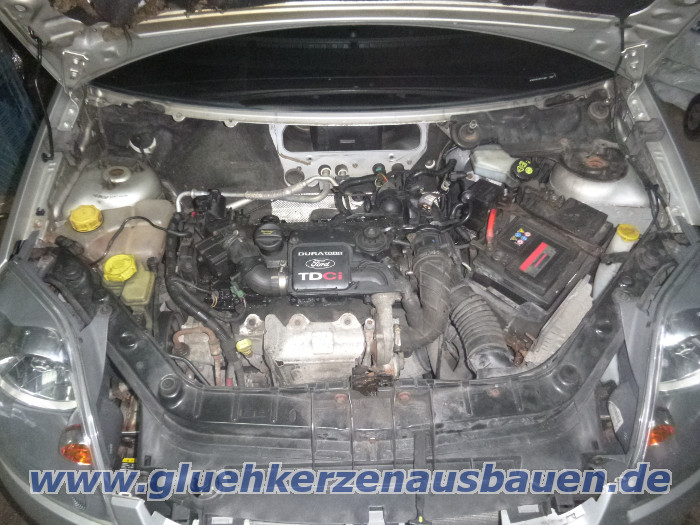 Abgerissene Glhkerze ausbauen aus Ford
                      Fiesta mit 1.4 TDCi Motor