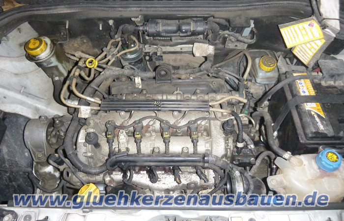 Abgerissene Glhkerze ausbauen aus Fiat
                      Doblo 1.3 JTD