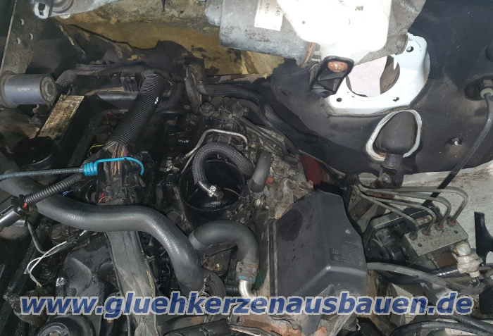 Abgerissene Glhkerze ausbauen aus
                          Mercedes Sprinter W906 mit 2.2 Motor